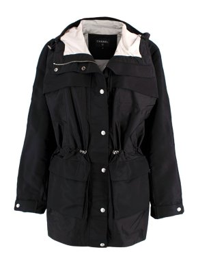 Chanel Black Windbreaker Jacket
