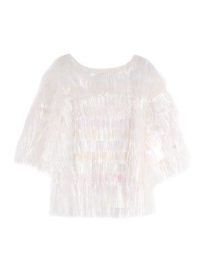 Chanel Iridescent Runway Fringed Top