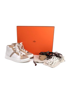Hermes Tri-colour Calfskin Daydream Sneakers RGHW