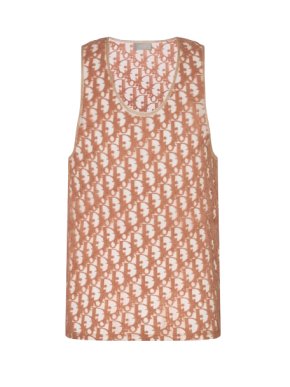 Dior Homme Old Rose Oblique Tank Top