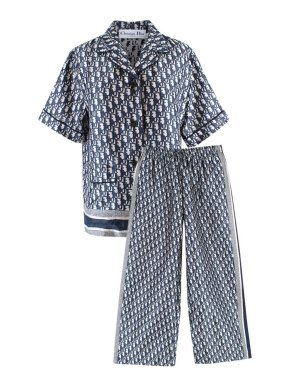 Dior Blue Oblique Chez Moi Shirt & Pants