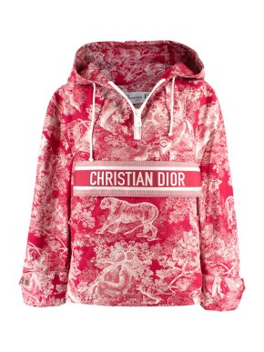 Dior Dioriviera Red Toile De Jouy Hooded Short Anorak