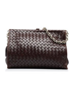 Bottega Veneta Brown Intrecciato Shoulder Bag