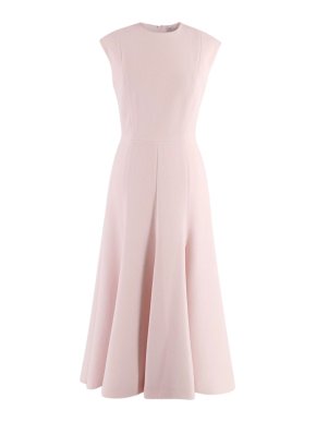 Emilia Wickstead Blush Denver Cloqué Midi Dress