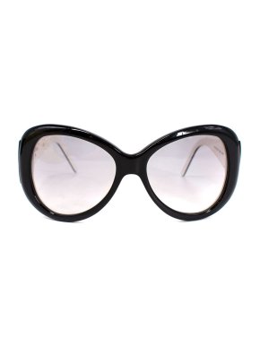 Chanel Black & White Oversize Sunglasses