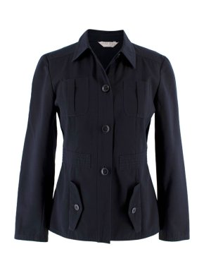 Miu Miu Navy Blue Safari Jacket