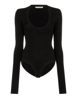 Bottega Veneta ribbed scoop neck bodysuit