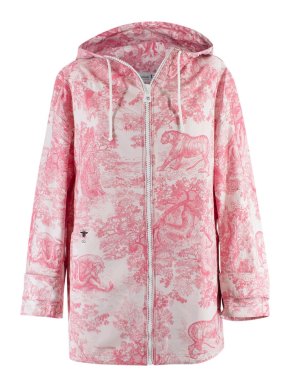 Dior Pink Toile de Jouy Sauvage Hooded Jacket