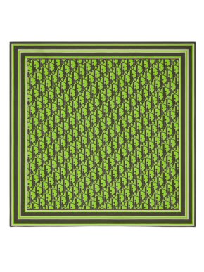 Dior x Cactus Jack Neon Green/Khaki Dior Oblique Bandana