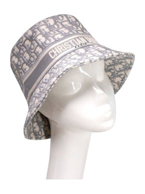 Dior Grey Oblique Canvas Bucket Hat