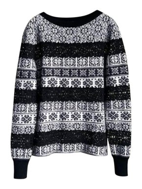 Chanel Paris/Rome Cashmere & Lace Jumper