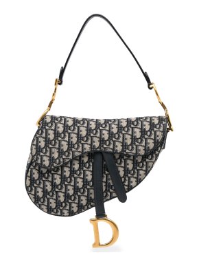 Dior Oblique Canvas Saddle Bag
