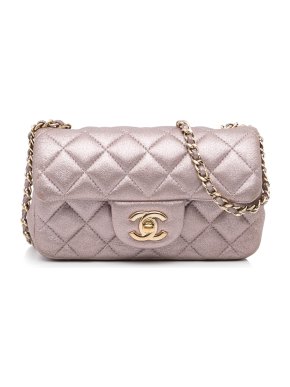 Chanel Metallic Mini Lambskin Rectangular Single Flap
