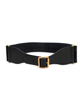 Dior Canvas & Leather Belt - Size 90