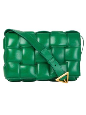 Bottega Veneta Green Padded Cassette Crossbody Bag