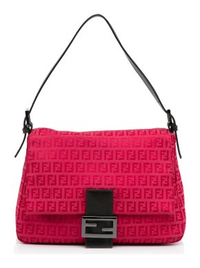 Fendi Fuchsia Zucchino Mamma Forever Bag
