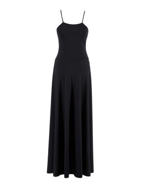 Maygel Coronel Esther Black Midi Dress