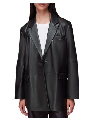 whistles Whistle Stina Leather Blazer