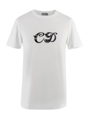 Dior Homme x Kenny Scharf Logo Embroidered T-shirt