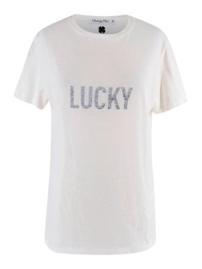 Dior Lucky Printed Cotton Blend T-shirt