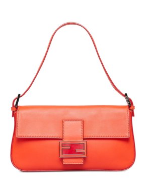 Fendi Orange Convertible Baguette two-way shoulder bag