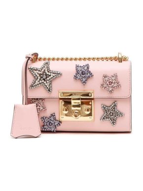 Gucci Padlock Crystal Embellished Crossbody Bag