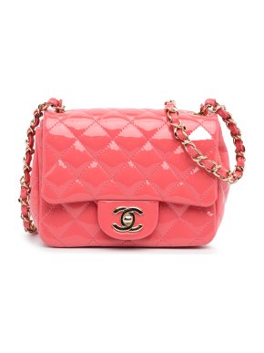 Chanel Mini Patent Classic Square Single Flap
