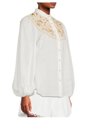 Zimmermann Jeanie Embroidered Blouse