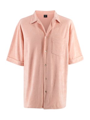 Meyia Pink Terry Cotton Shirt