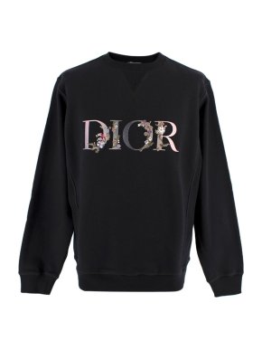 Dior Homme x Daniel Arsham Black Flowers Sweatshirt