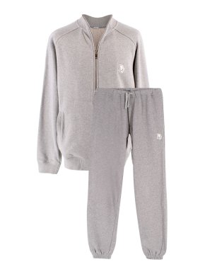 Dior Homme Grey Embroidered Cotton Jacket & Joggers