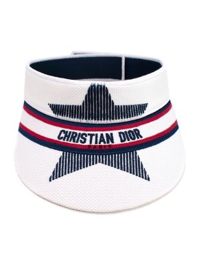Dior White, Red & Blue Dior Alps Visor
