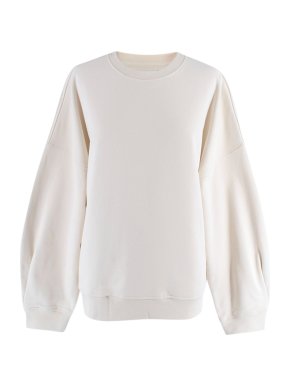 Caes Core Collection Ivory Organic Cotton Sweatshirt
