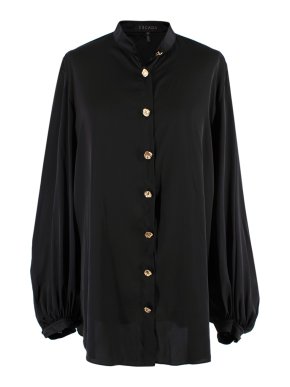 Escada Black Silk Oversize Shirt