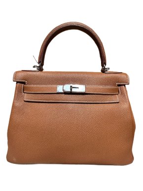 Hermes Gold Togo Leather Kelly Retourne 32 PHW