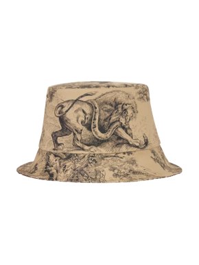 Dior Reversible Teddy-D Toile de Jouy Small Brim Bucket Hat - Size 56