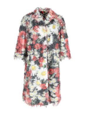 Dolce & Gabbana Floral Fil Coupé Coat