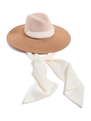 Eugenia Kim Cassidy Convertible Satin-trimmed Straw Sunhat