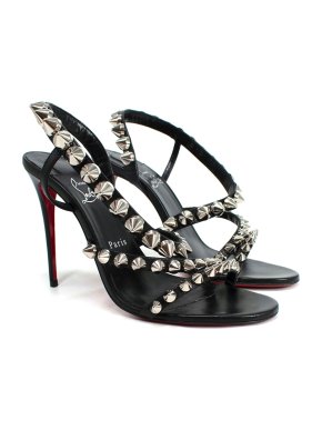 Christian Louboutin Black Spikita Sandals