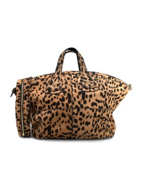 Givenchy Calfskin Leopard Print Medium Nightingale Bag