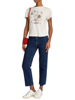 RE/DONE Snoopy L’Amour T-Shirt
