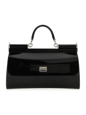 Dolce & Gabbana Miss Sicily Patent Leather Shoulder Bag