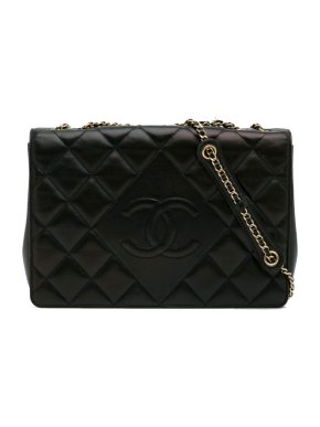 Chanel Black CC Quilted Flap Bag