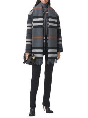 Burberry Icon Stripe Cashmere Jacquard Scarf
