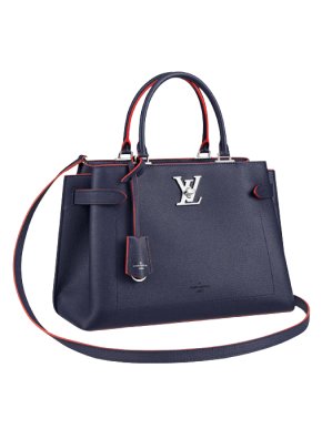 Louis Vuitton Navy & Red Lockme Day Bag