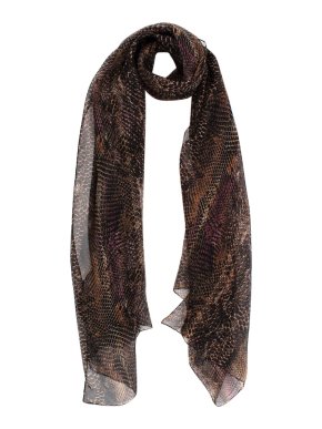Yves Saint Laurent snake print silk scarf