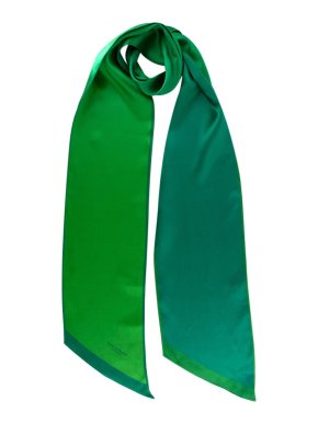 Burberry Green two-tone Silk Scarf