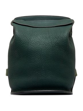 Hermes Green Leather Sherpa Backpack