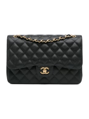 Chanel Jumbo Classic Caviar Double Flap Bag