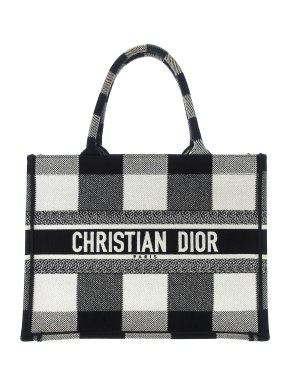 Dior Medium Checkered Book Tote